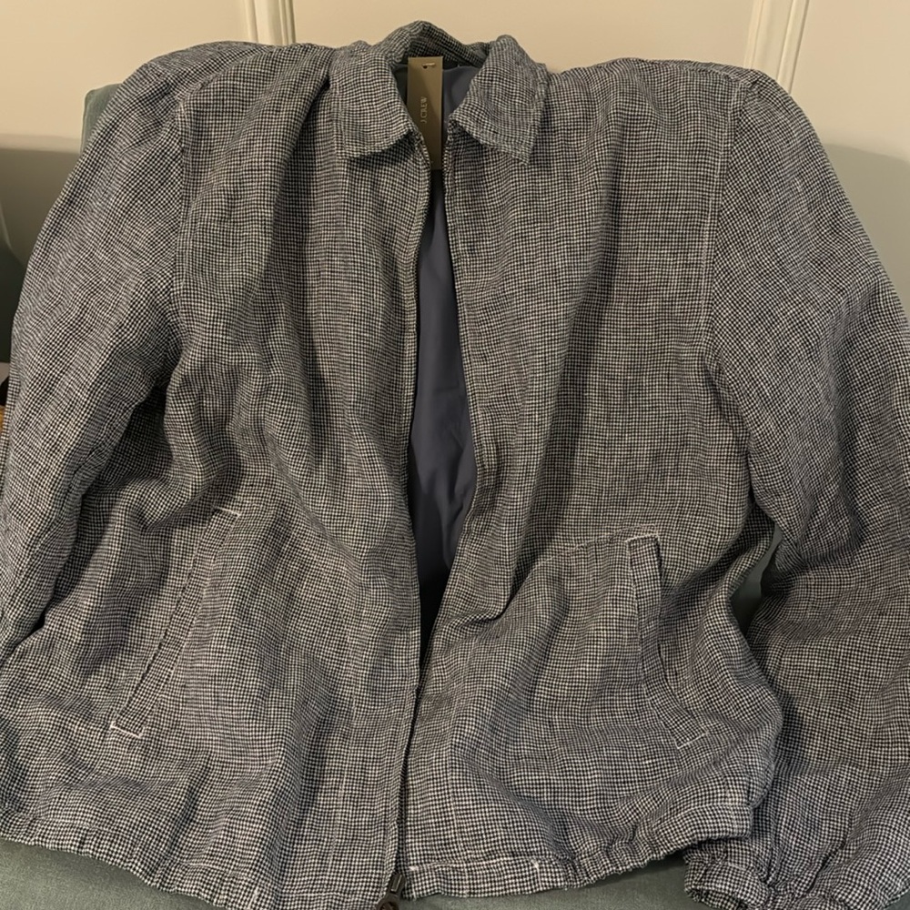 Men’s Harrington linen jacket